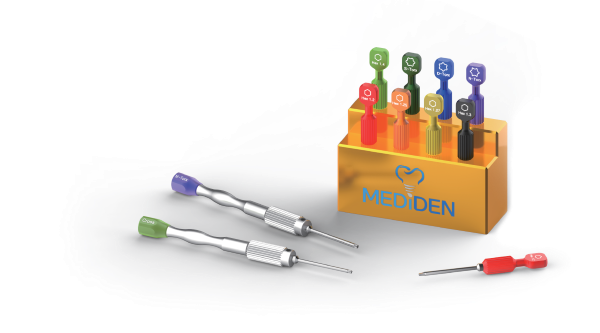 Driver Set Mediden implant skrew driver